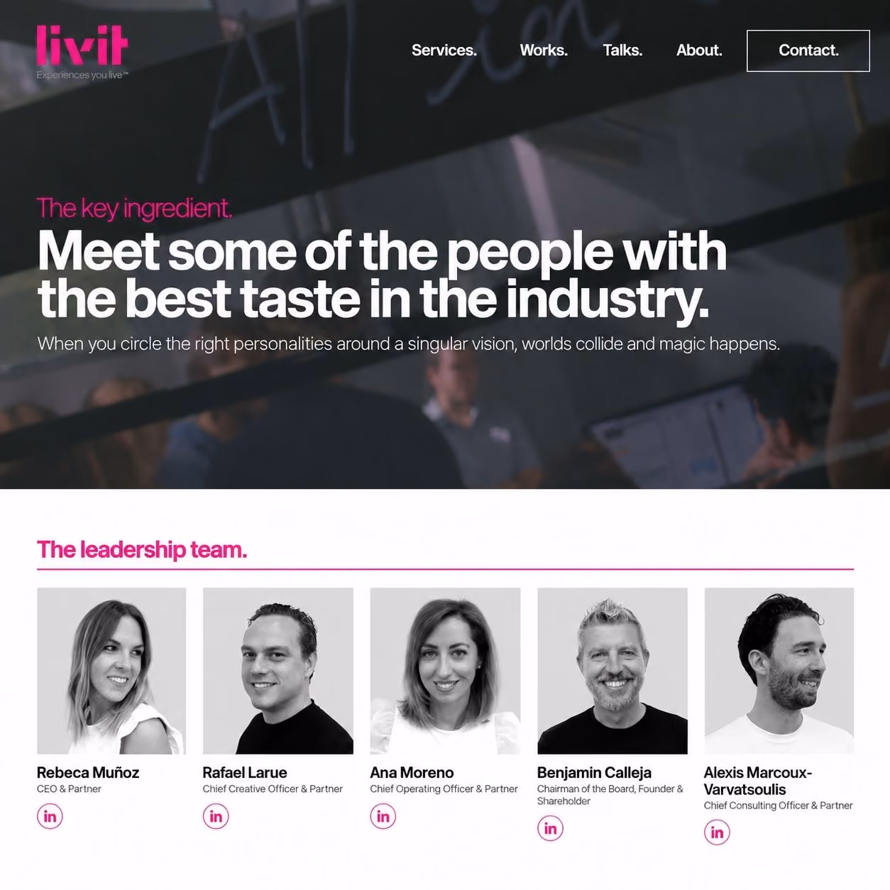 Livit.Design website shown on desktop and mobile devices.